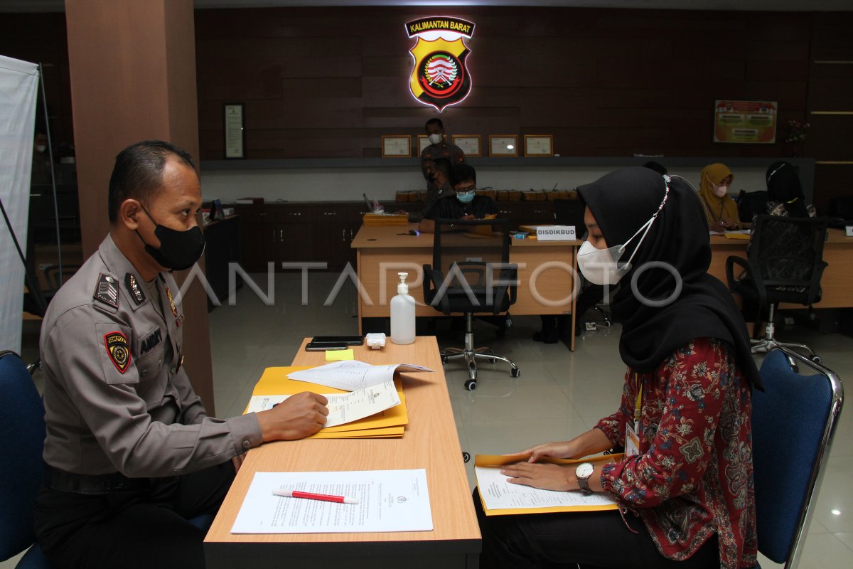 SELEKSI PENERIMAAN TERPADU BINTARA POLRI | ANTARA Foto