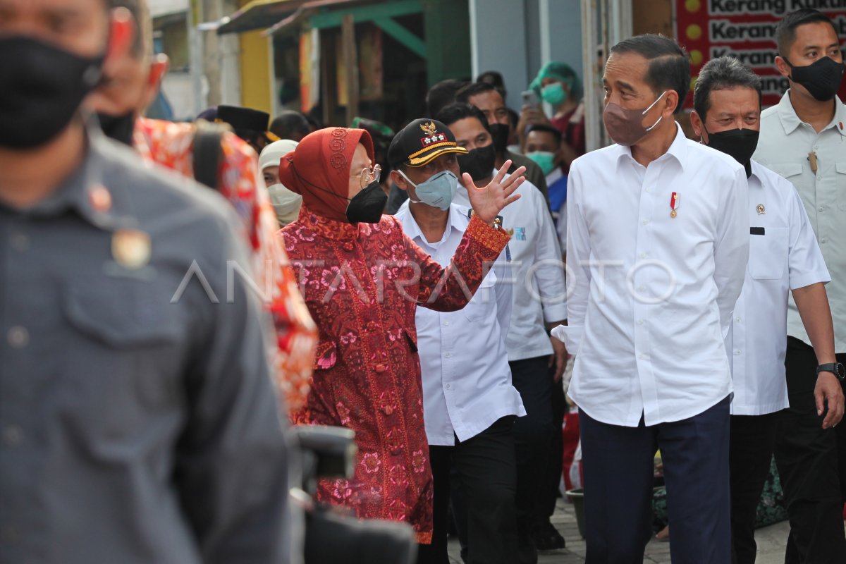 KUNJUNGAN KERJA PRESIDEN JOKO WIDODO DI KAMPUNG NELAYAN SURABAYA ...