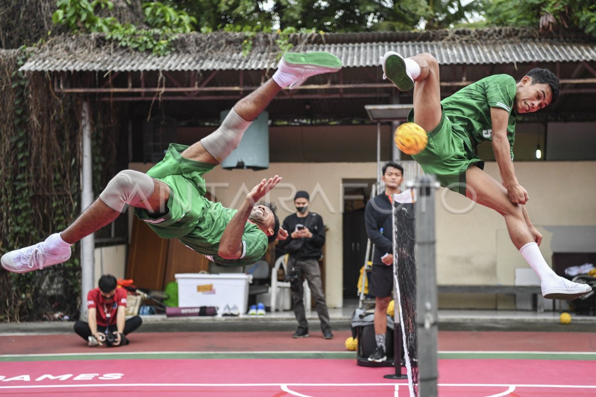 Persiapan Sepak Takraw Jelang Sea Games Antara Foto