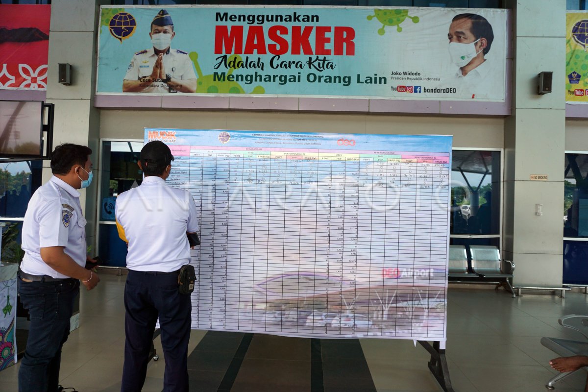 LONJAKAN PENUMPANG BANDARA SORONG CAPAI 200 PERSEN | ANTARA Foto