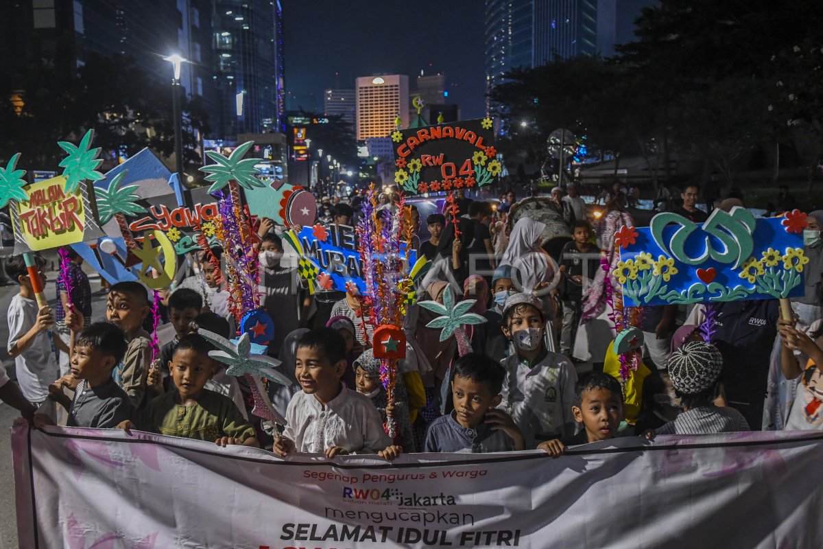 Pawai Takbiran Sambut Idul Fitri Antara Foto