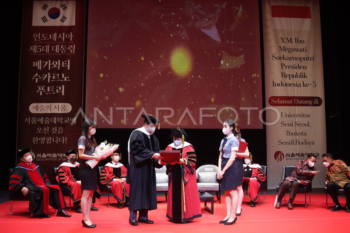 Megawati Terima Gelar Profesor Dari Seoul Institute Of Arts Antara Foto