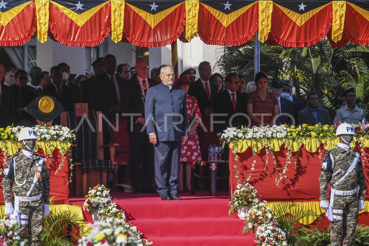 UPACARA PERINGATAN RESTORASI KEMERDEKAAN TIMOR LESTE KE 20 | ANTARA Foto