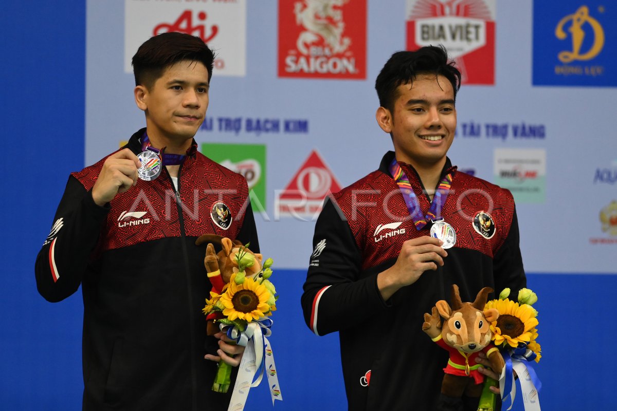 All Indonesian Final Bulu Tangkis Ganda Putra Sea Games Antara Foto