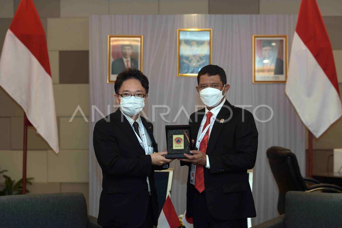 PERTEMUAN BILATERAL INDONESIA - JEPANG DI GPDRR 2022 | ANTARA Foto