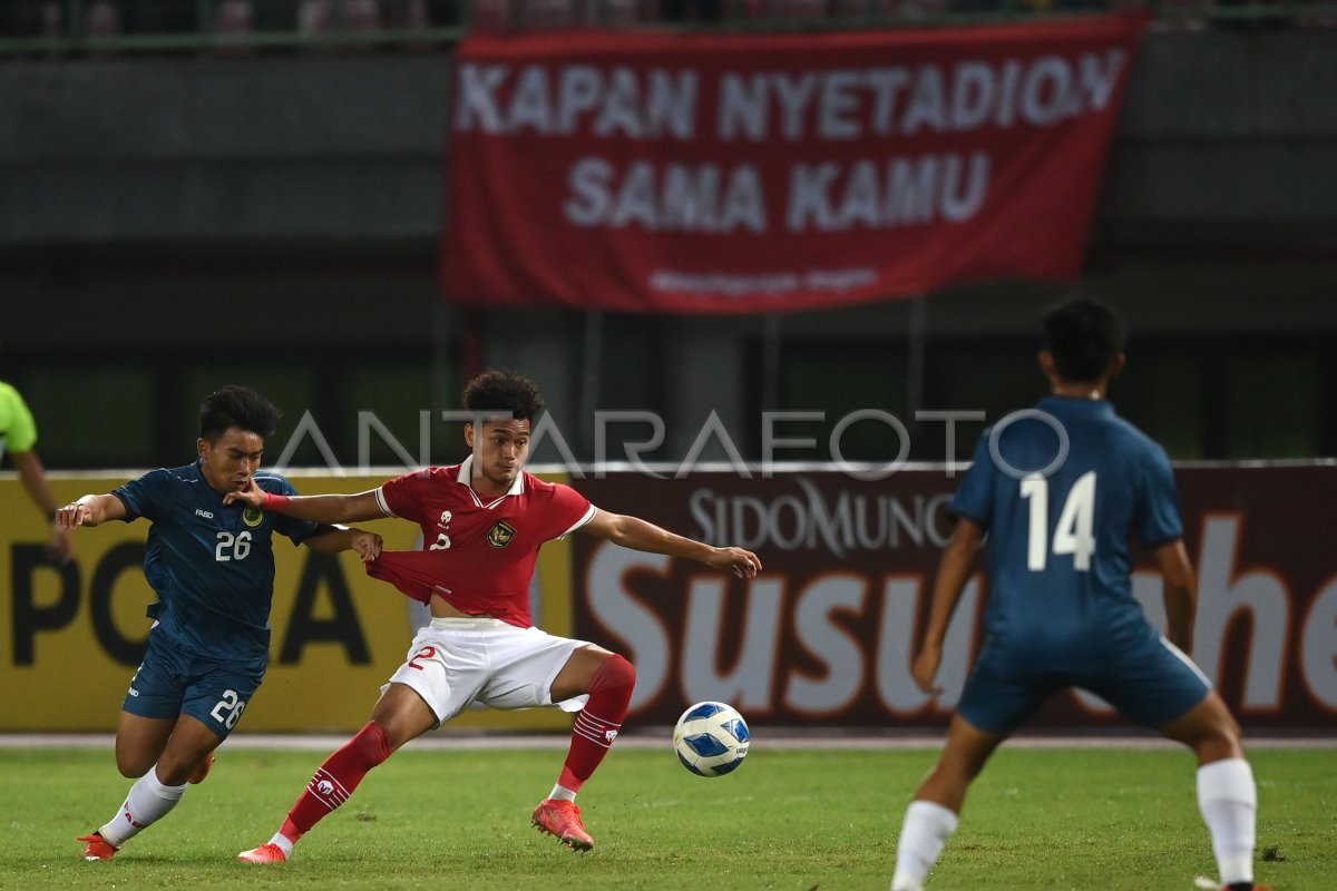 PIALA AFF U-19 INDONESIA LAWAN BRUNEI DARUSSALAM | ANTARA Foto