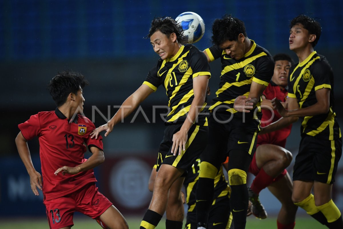 FINAL PIALA AFF U19 2022 MALAYSIA LAWAN LAOS | ANTARA Foto