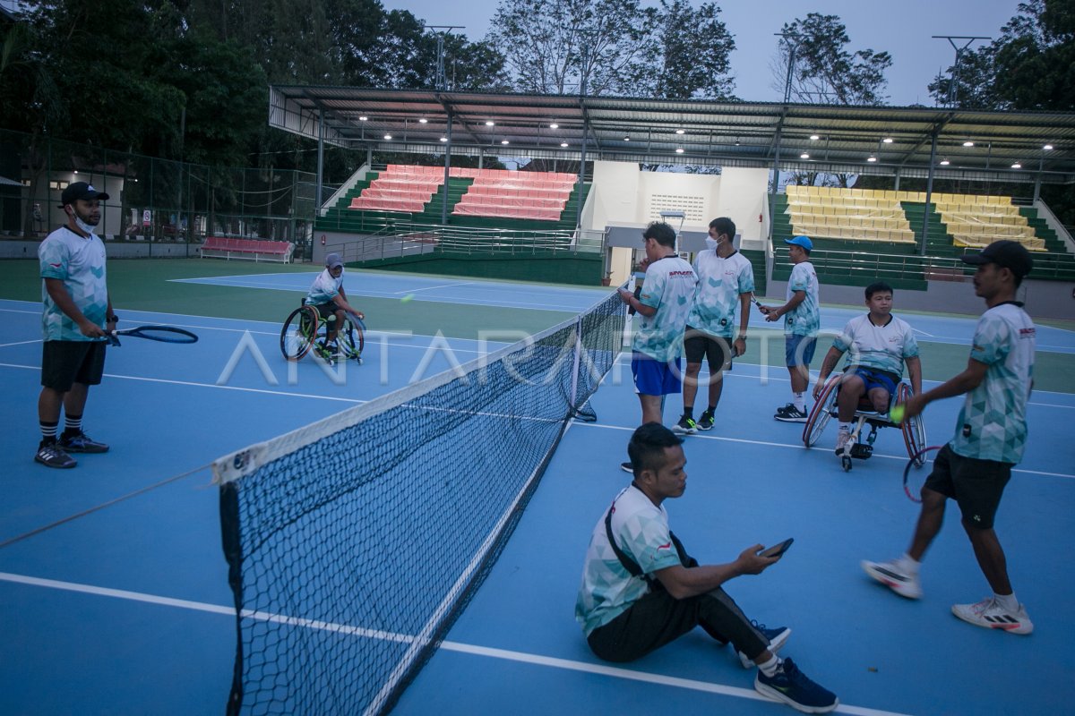 VENUE TENIS ASEAN PARAGAMES SIAP DIGUNAKAN | ANTARA Foto