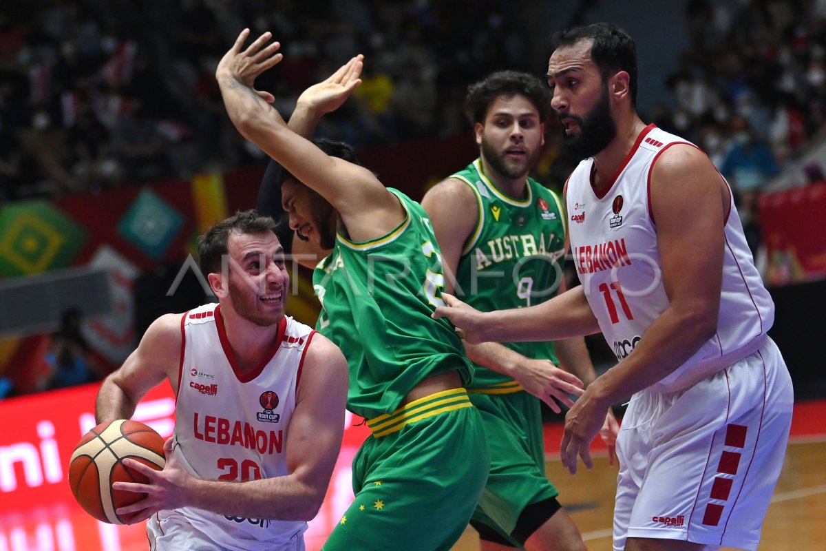 LEBANON LAWAN AUSTRALIA DI FINAL FIBA ASIA CUP | ANTARA Foto