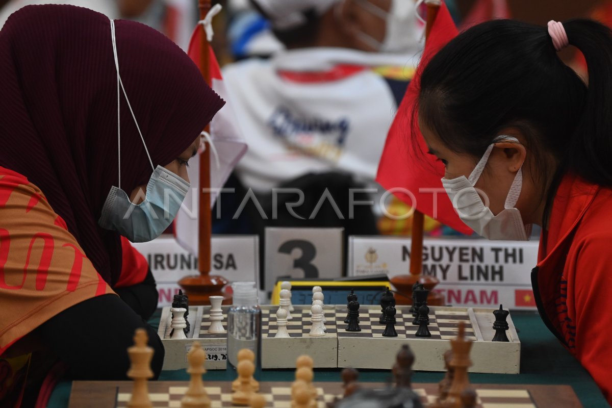 Final Catur Putri Asean Para Games 2022 Antara Foto