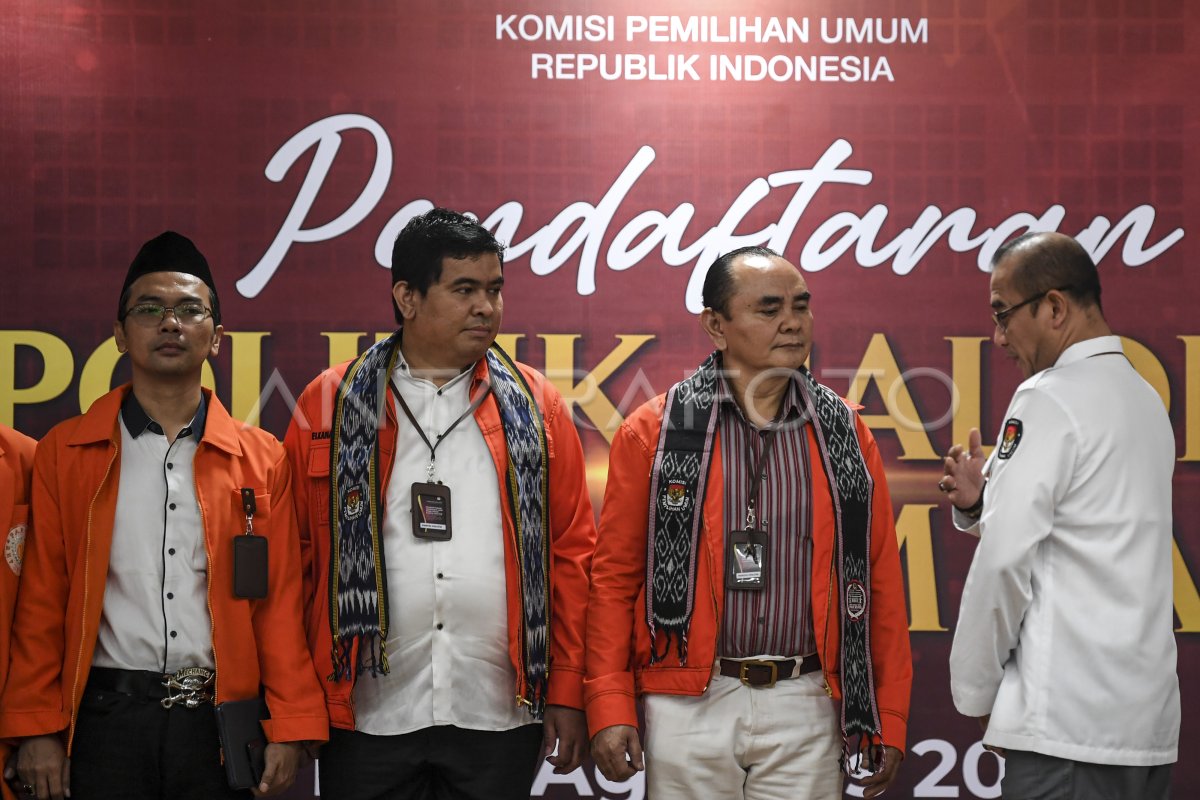 PENDAFTARAN PARTAI POLITIK PESERTA PEMILU 2024 | ANTARA Foto