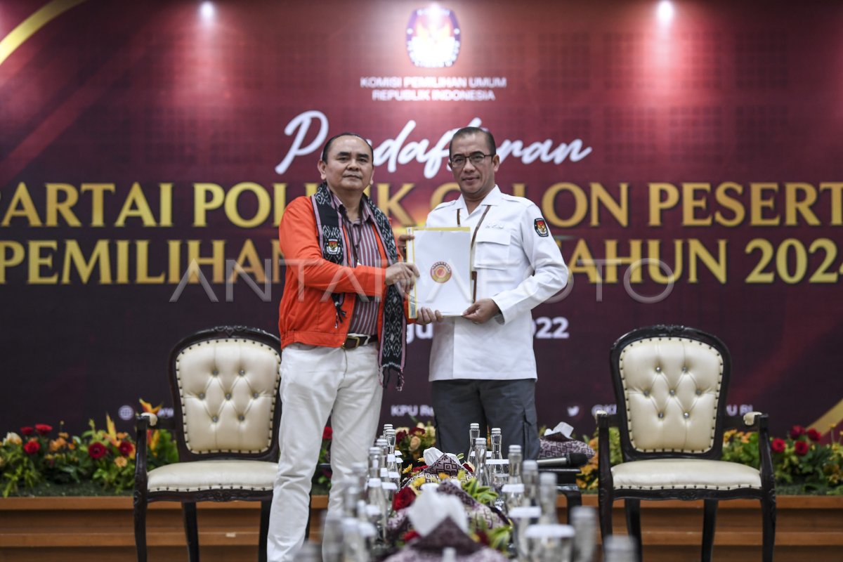 Pendaftaran Partai Politik Peserta Pemilu 2024 Antara Foto 8259