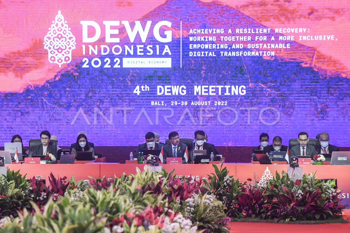 PERTEMUAN KEEMPAT DIGITAL ECONOMY WORKING GROUP G20 ANTARA Foto