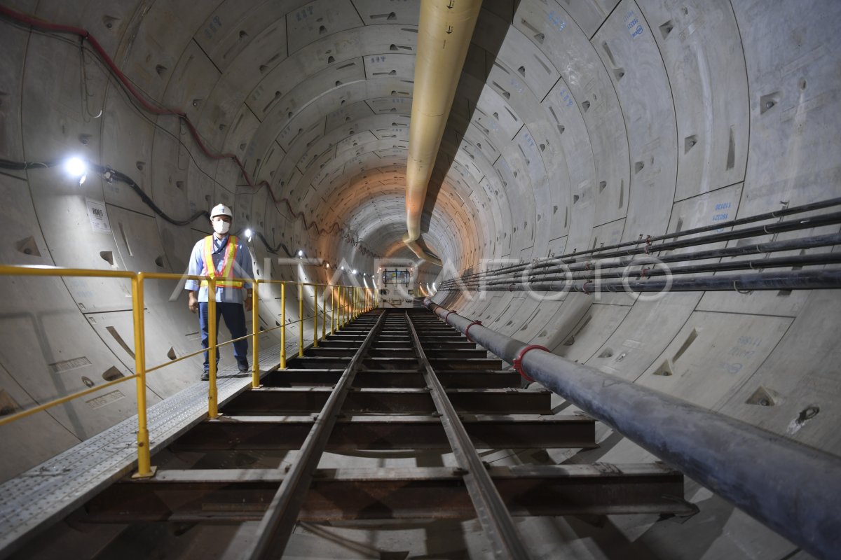 PROGRES PEMBANGUNAN MRT FASE 2A CAPAI 43.01 PERSEN | ANTARA Foto