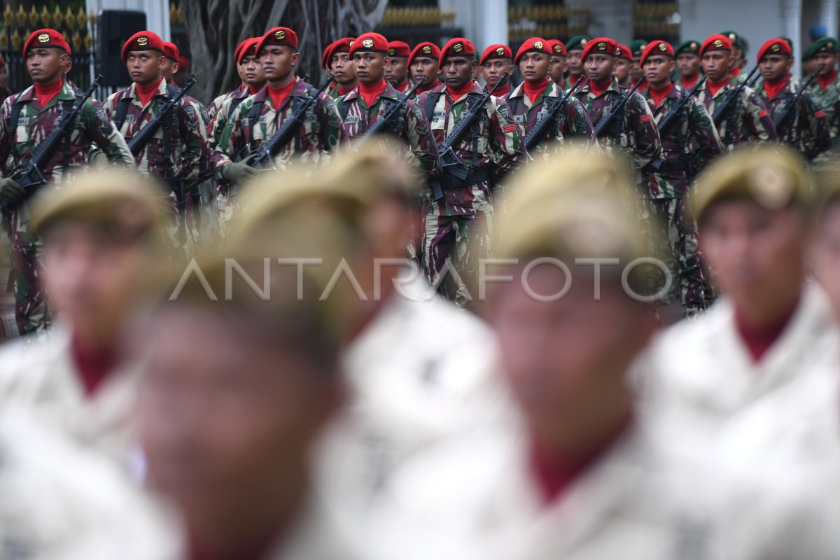 Upacara Hut Ke 77 Tni Antara Foto