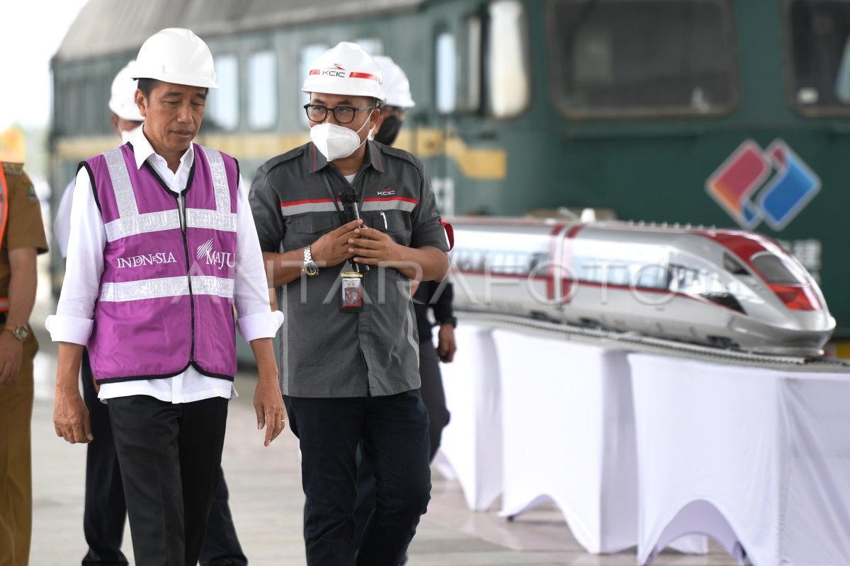 PRESIDEN TINJAU PROYEK KERETA CEPAT | ANTARA Foto