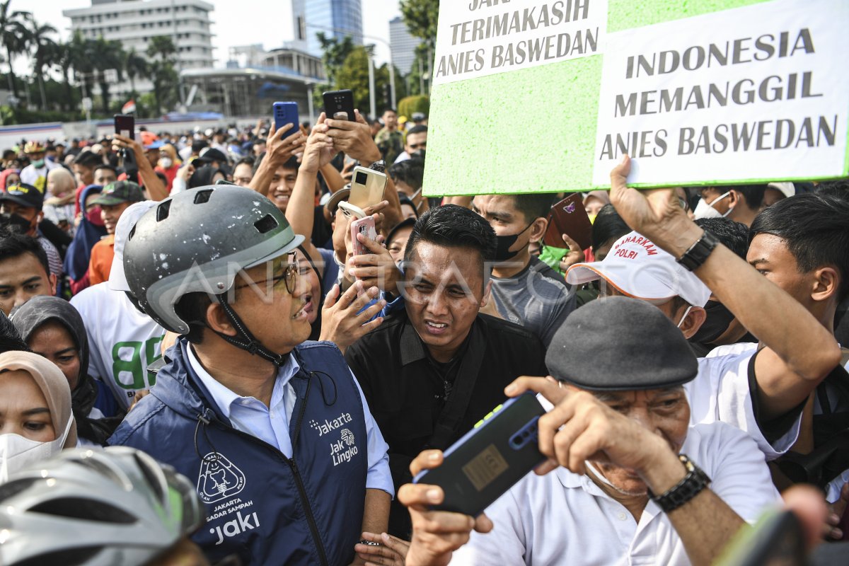 PERPISAHAN ANIES BASWEDAN SEBAGAI GUBERNUR DKI JAKARTA | ANTARA Foto