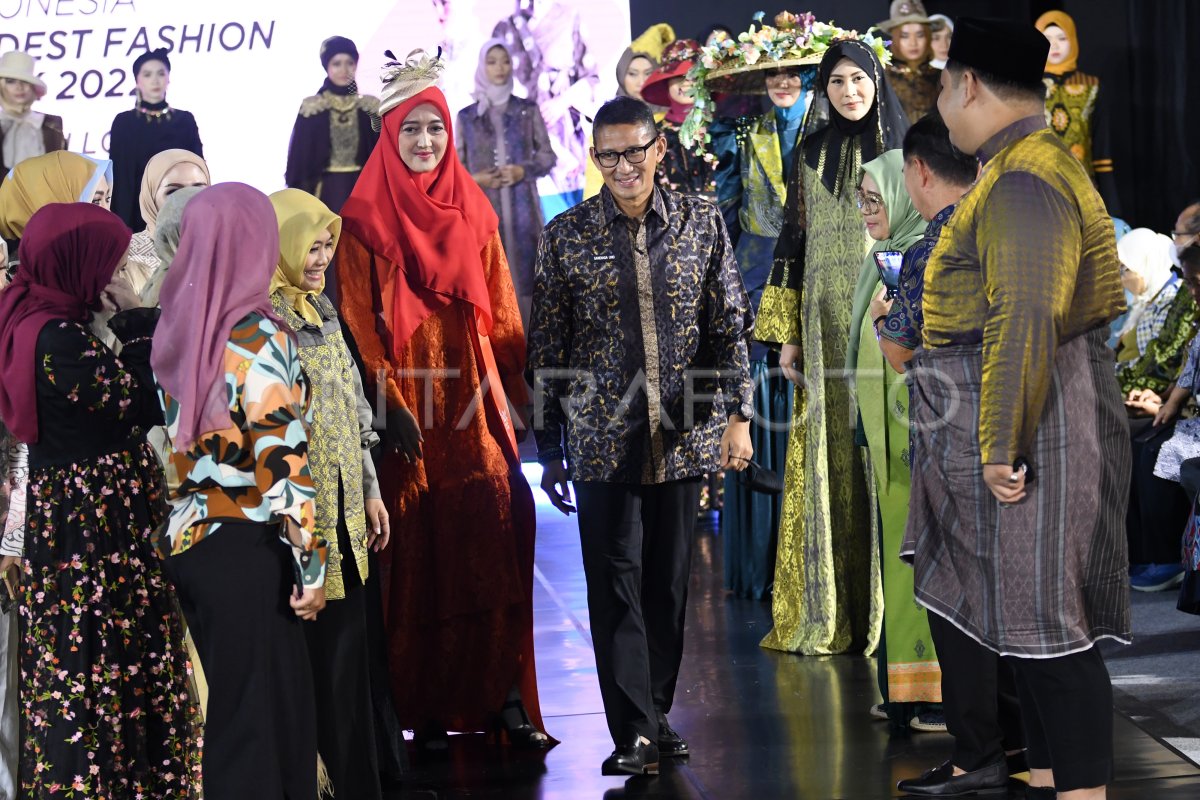 INDONESIA MODEST FASHION WEEK 2022 ANTARA Foto