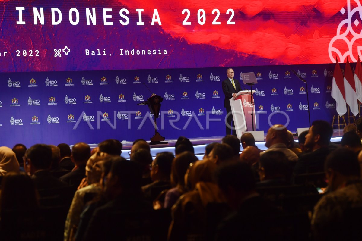 PM AUSTRALIA HADIRI B20 SUMMIT INDONESIA | ANTARA Foto