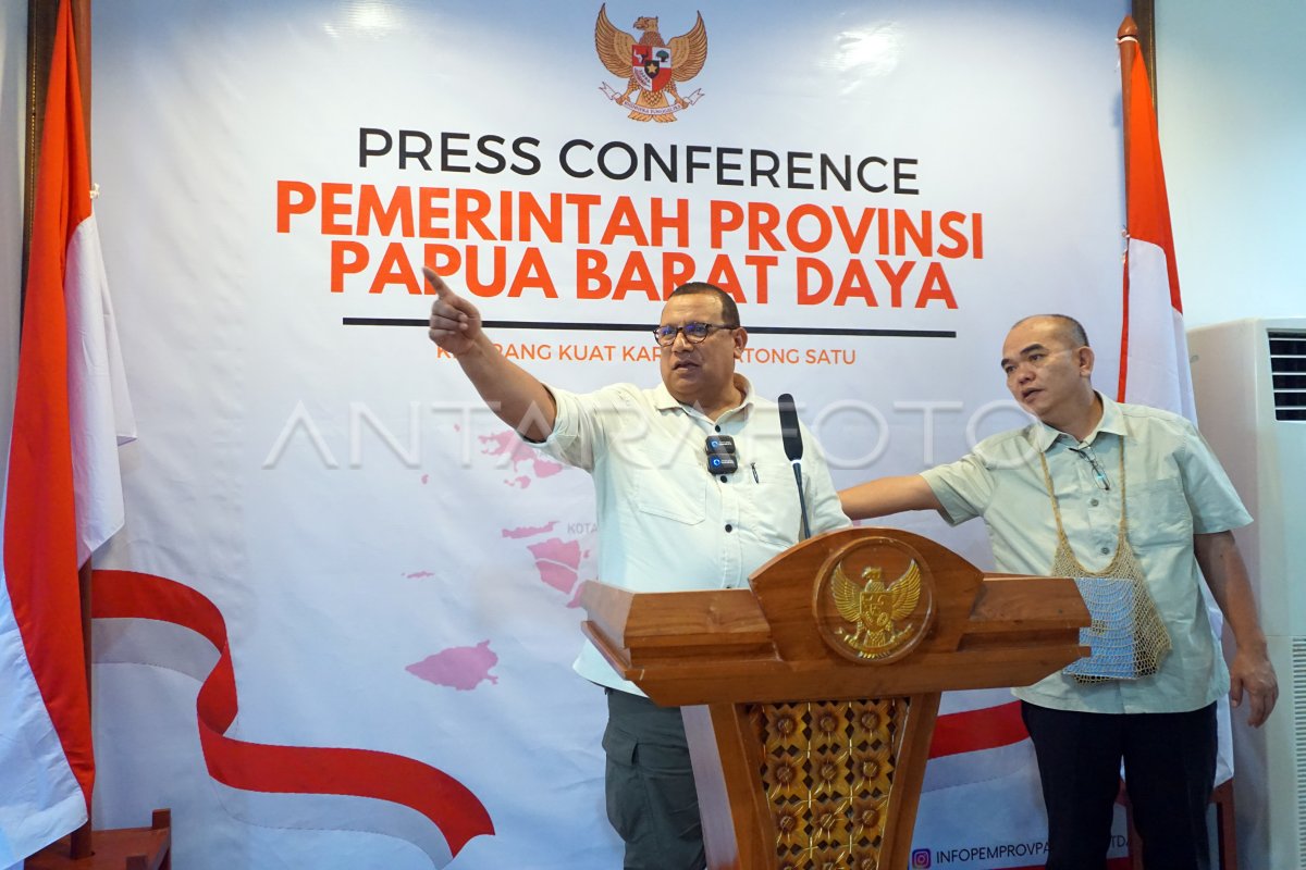 Rilis Akhir Tahun Pj Gubernur Papua Barat Daya Antara Foto