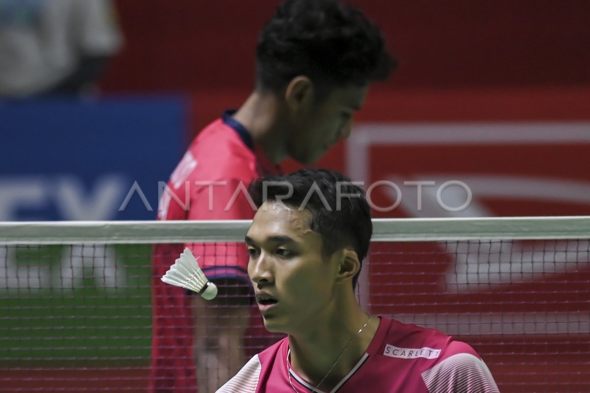 JONATAN CHRISTIE JUARA INDONESIA MASTERS 2023 | ANTARA Foto