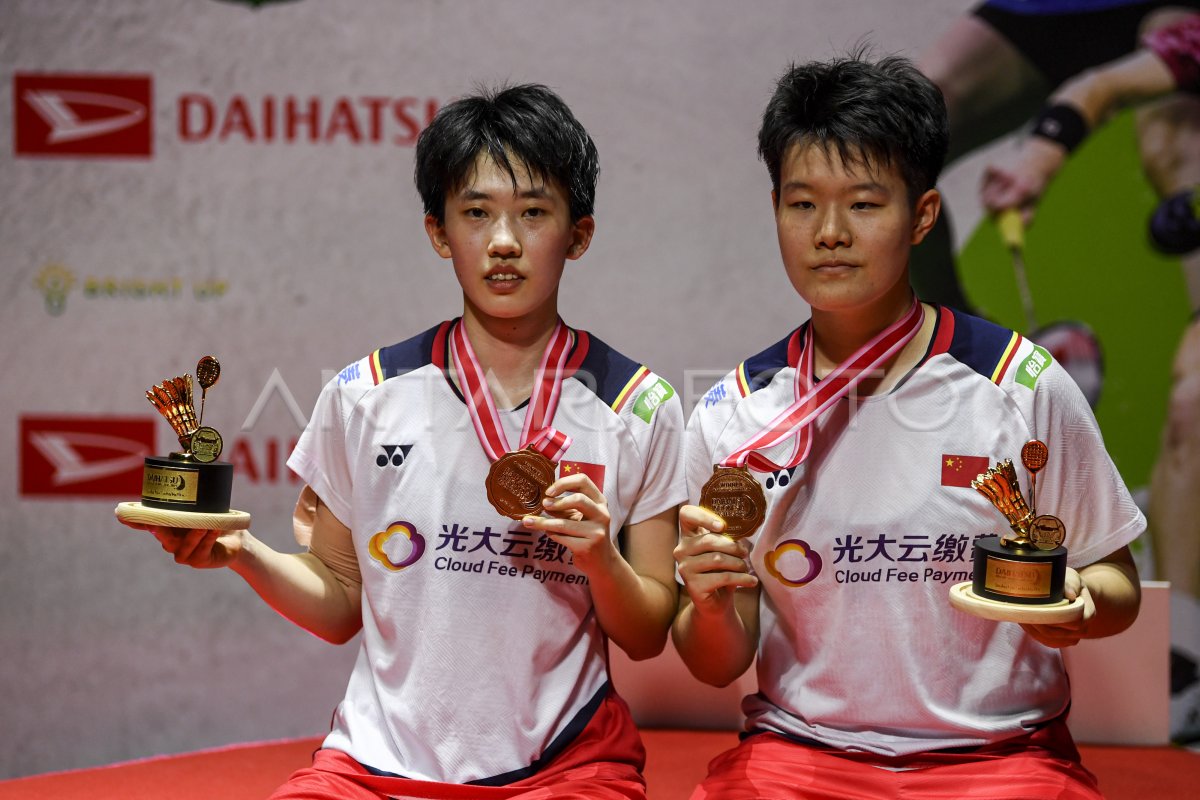 Liu Sheng Shu/Zhang Shu Xian Juara Indonesia Masters 2023 | Antara Foto