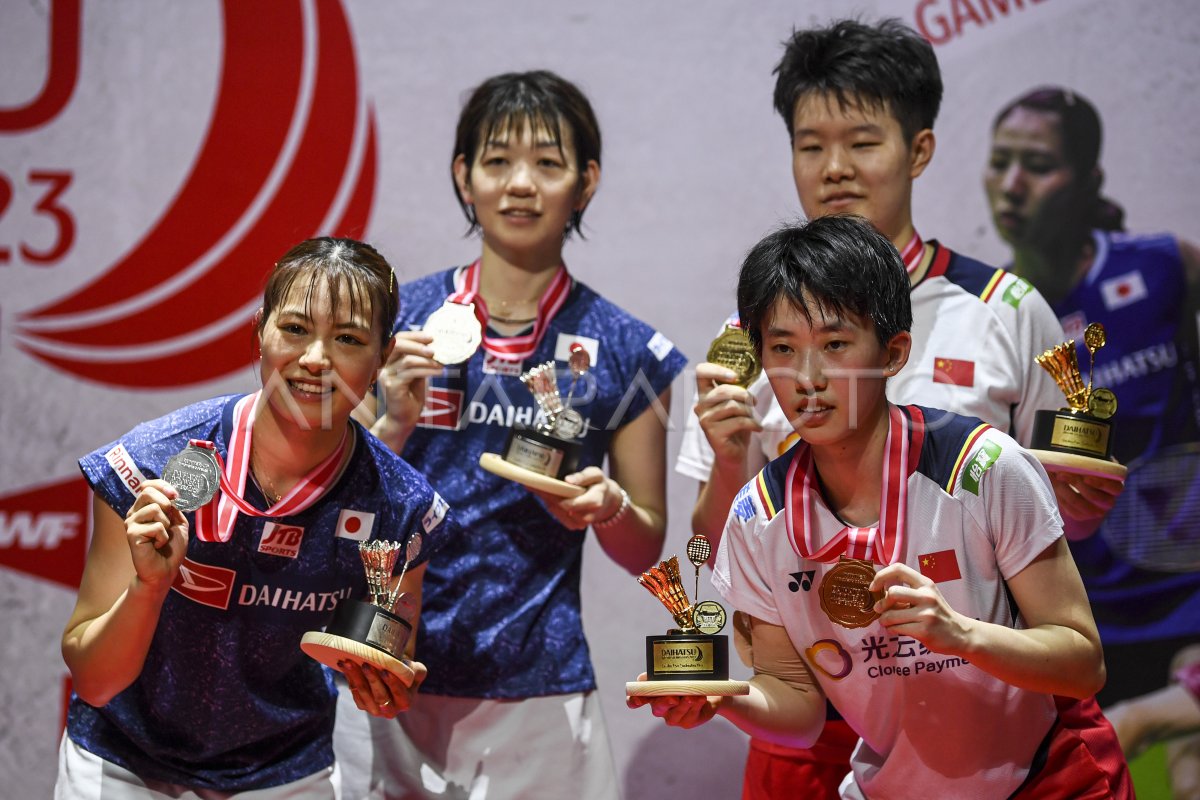 Liu Sheng Shu/Zhang Shu Xian Juara Indonesia Masters 2023 | Antara Foto