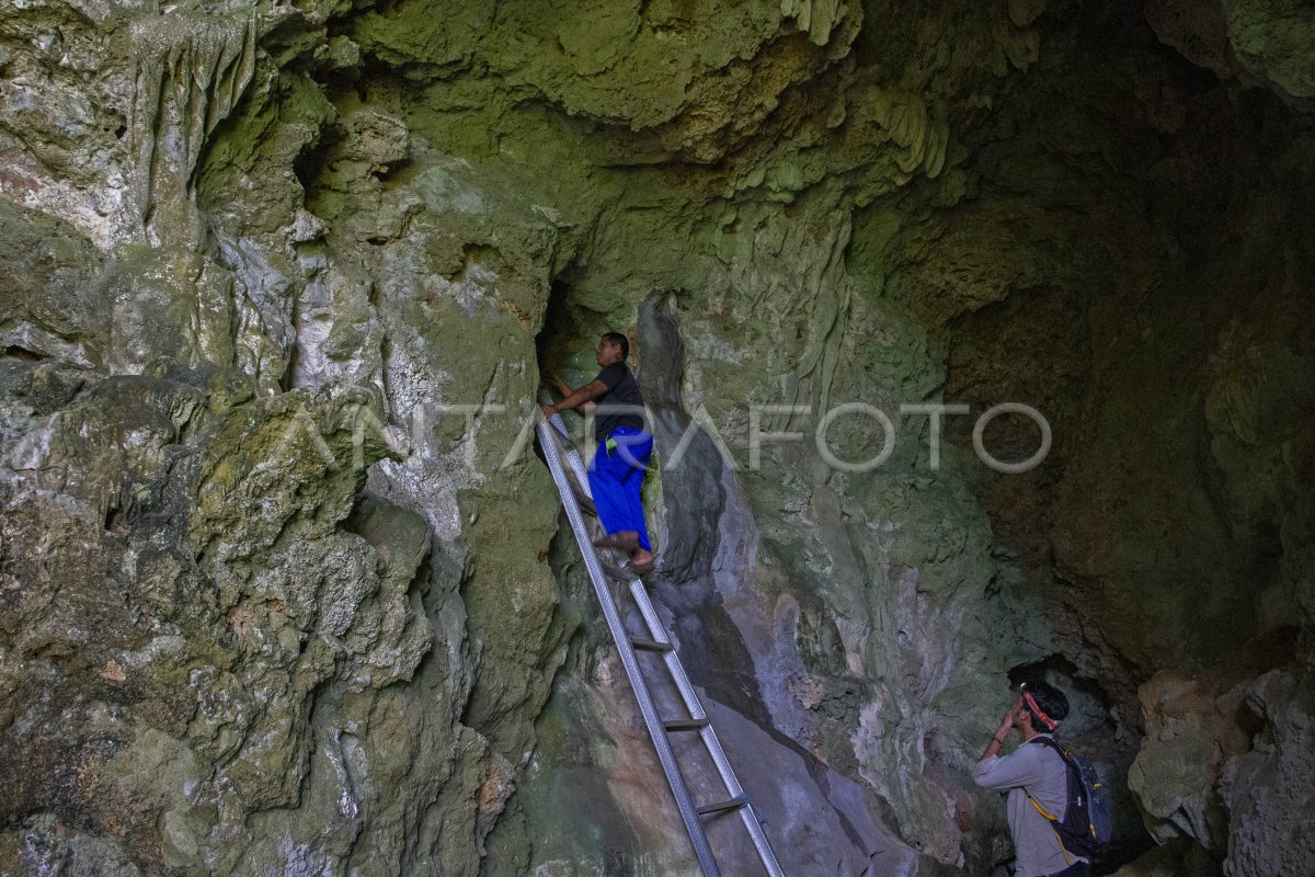 PEMANTAUAN DI CAGAR BUDAYA BULU SIPONG 1 DI MAROS | ANTARA Foto