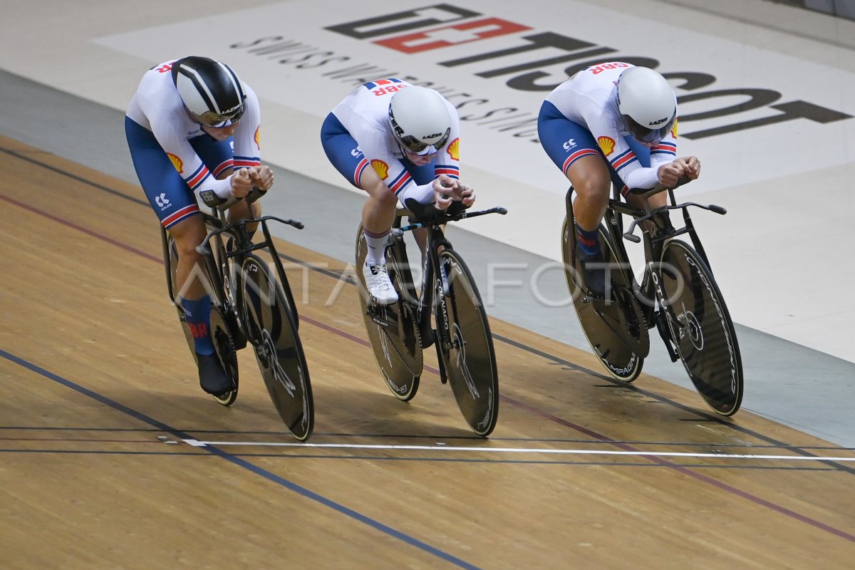 KUALIFIKASI TIM PURSUIT PUTRI UCI TRACK NATIONS CUP 2023 | ANTARA Foto