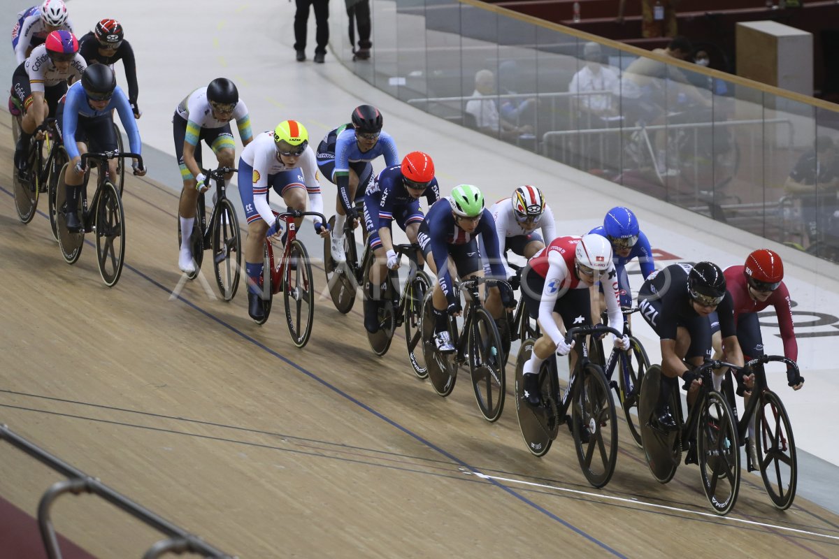 FINAL MADISON PUTRI UCI TRACK NATIONS CUP 2023 | ANTARA Foto