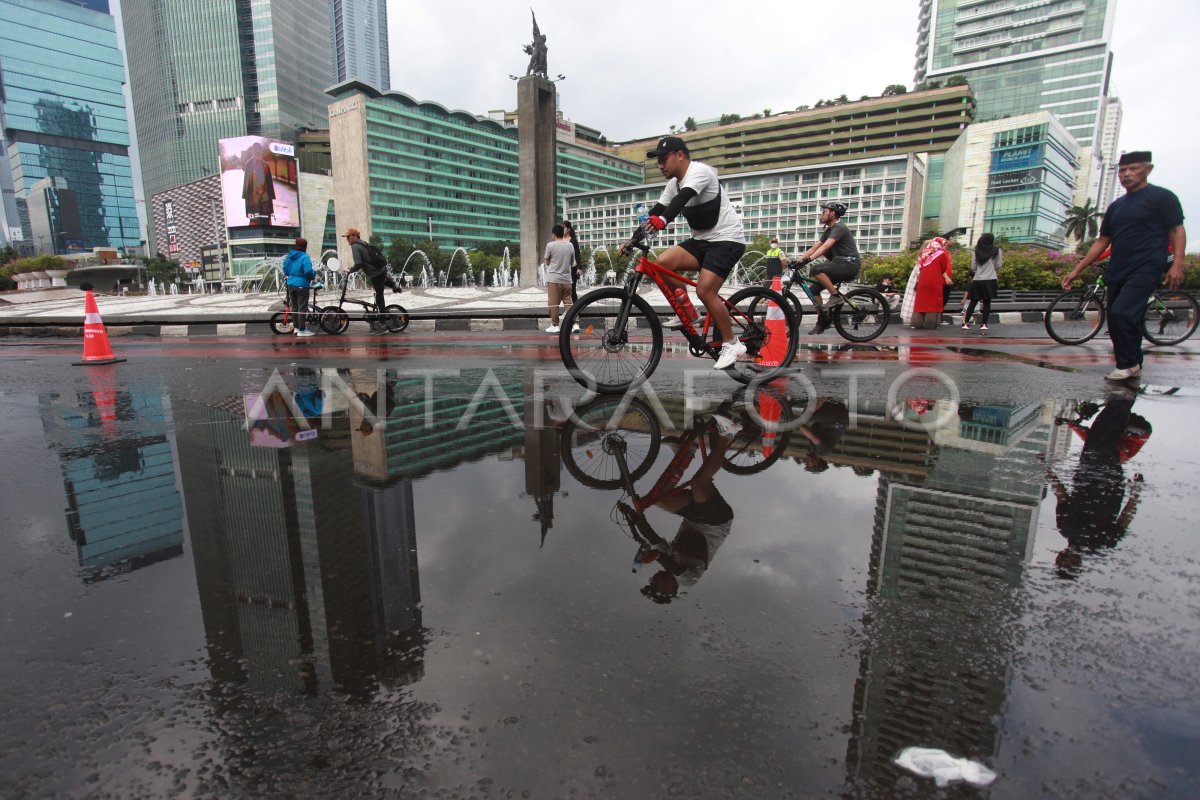 AKTIVITAS WARGA JAKARTA HARI BEBAS KENDARAAN BERMOTOR | ANTARA Foto