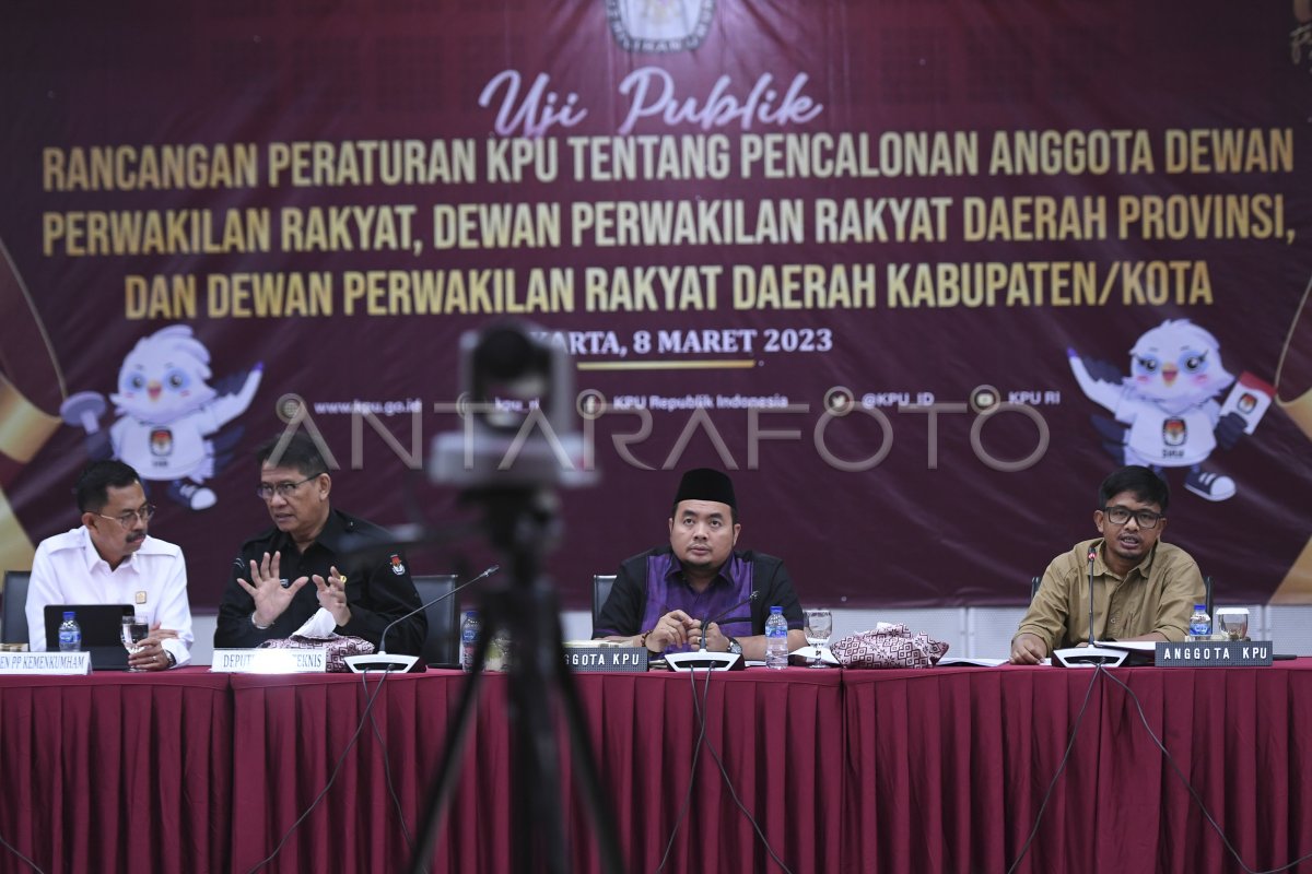 UJI PUBLIK RANCANGAN PKPU PENCALONAN ANGGOTA DPR DAN DPRD | ANTARA Foto