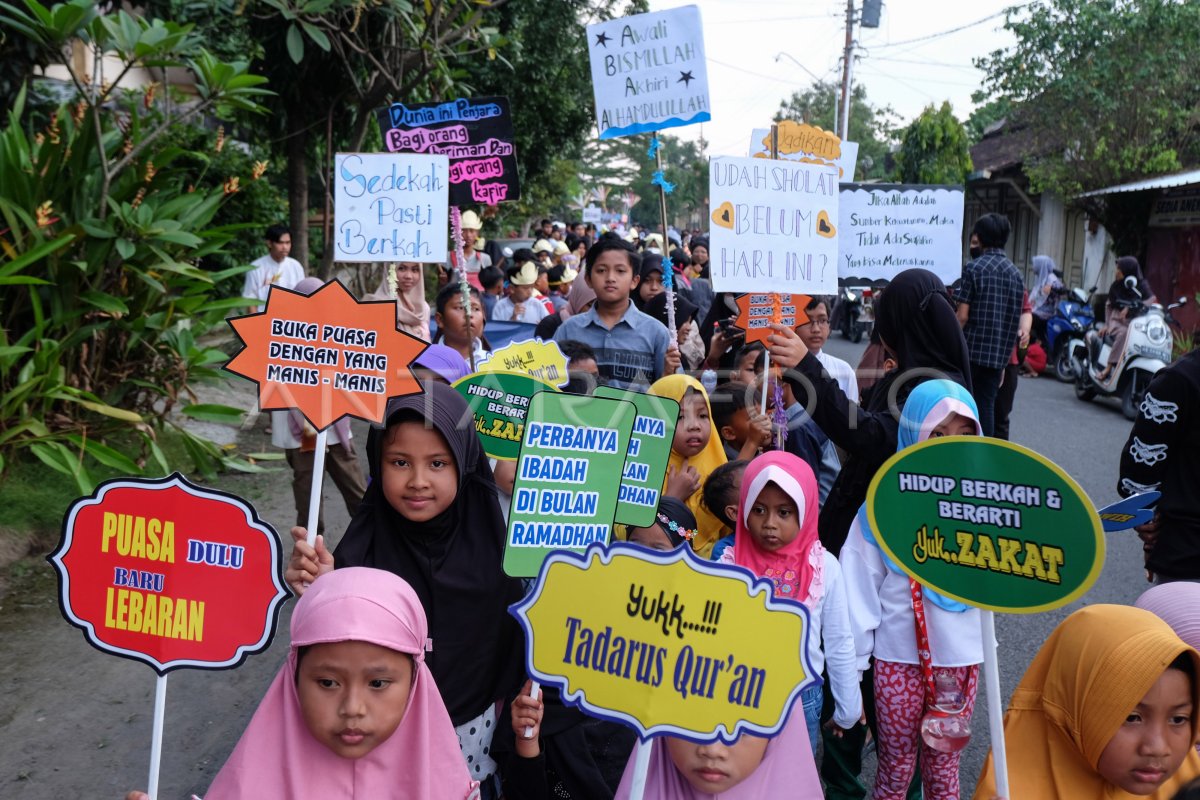 Pawai Siswa Tpq Sambut Ramadhan Antara Foto 9106