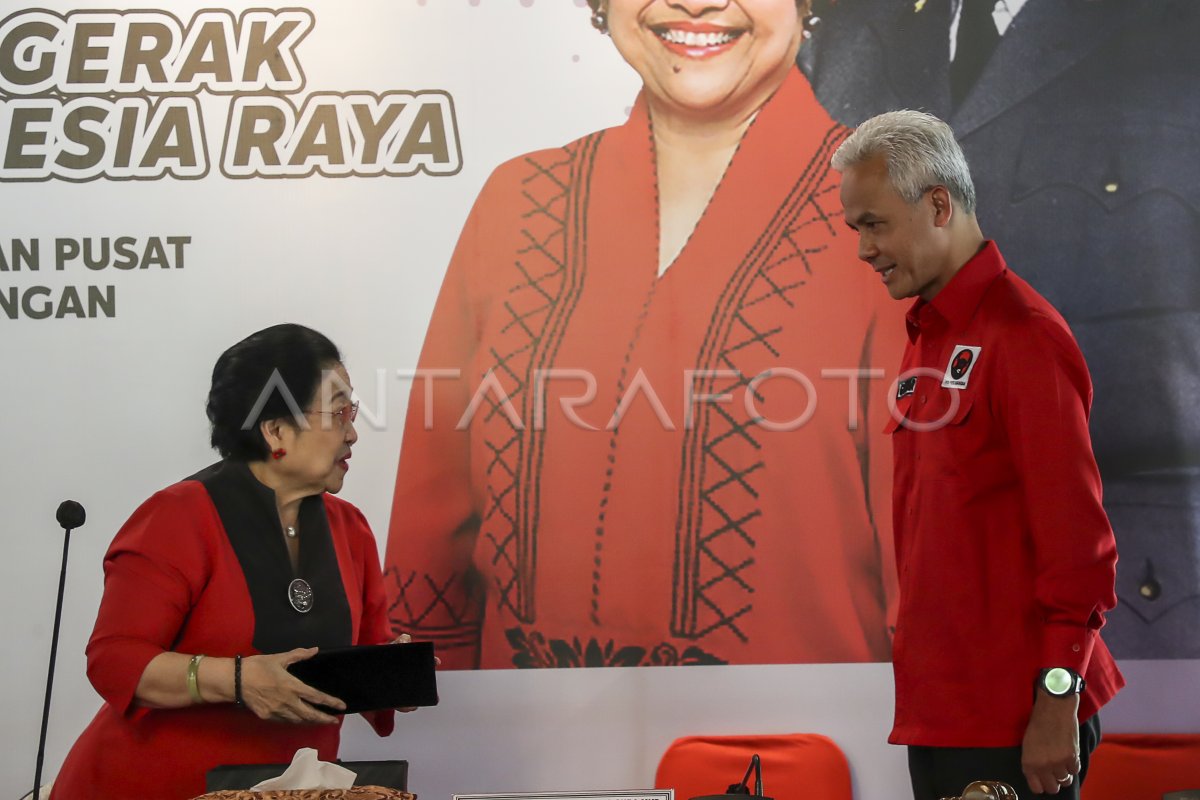 PDI PERJUANGAN TETAPKAN GANJAR PRANOWO CALON PRESIDEN 2024 | ANTARA Foto