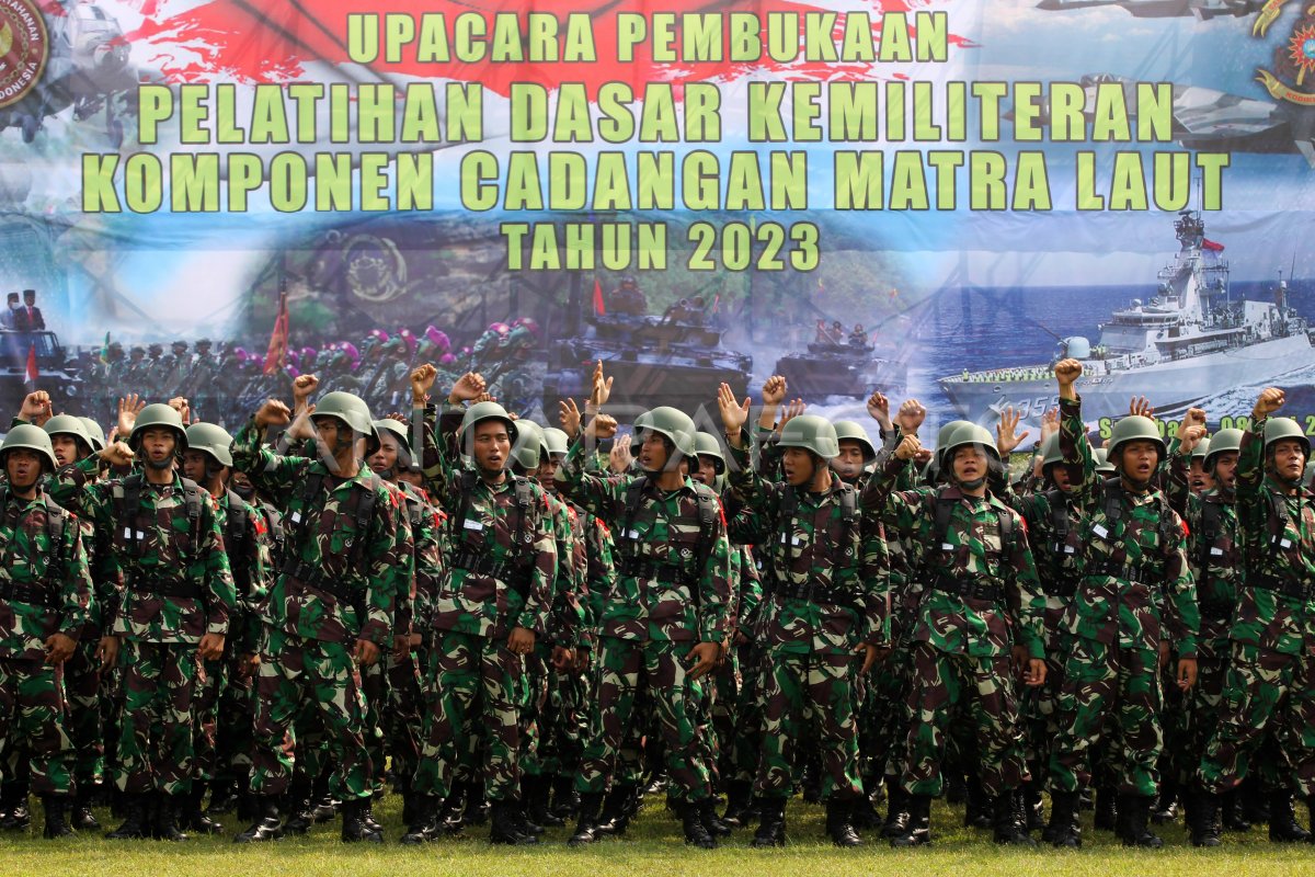 Pembukaan Latsarmil Komcad Matra Laut Tni Al Antara Foto