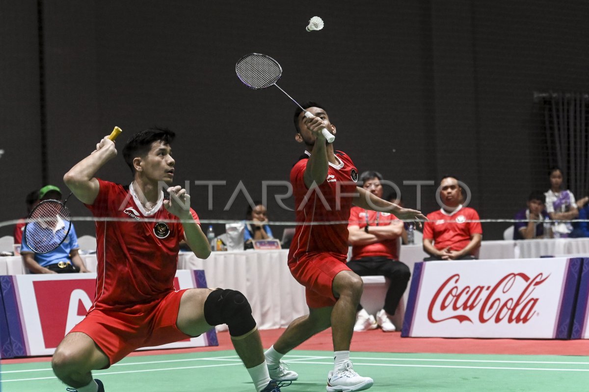 Indonesia Raih Emas Bulu Tangkis Beregu Putra Sea Games Antara Foto