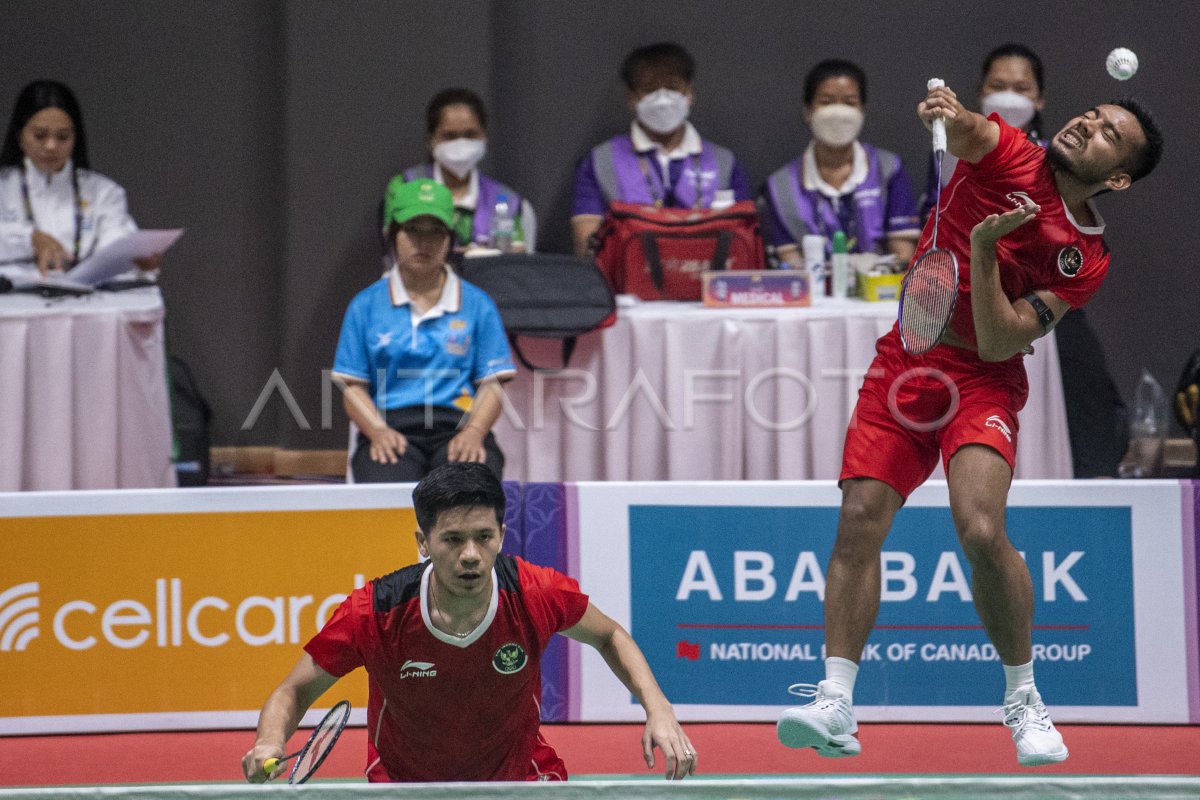 Ganda putra bulu tangkis Indonesia raih emas