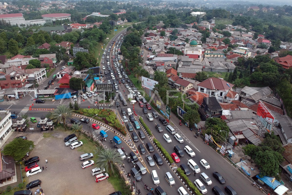 Kepadatan Kendaraan Menuju Puncak Bogor | ANTARA Foto