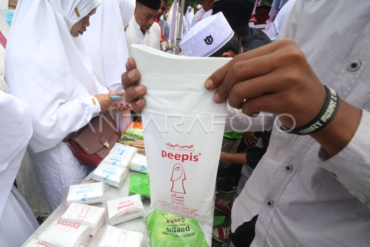Kantong urine jamaah calon haji