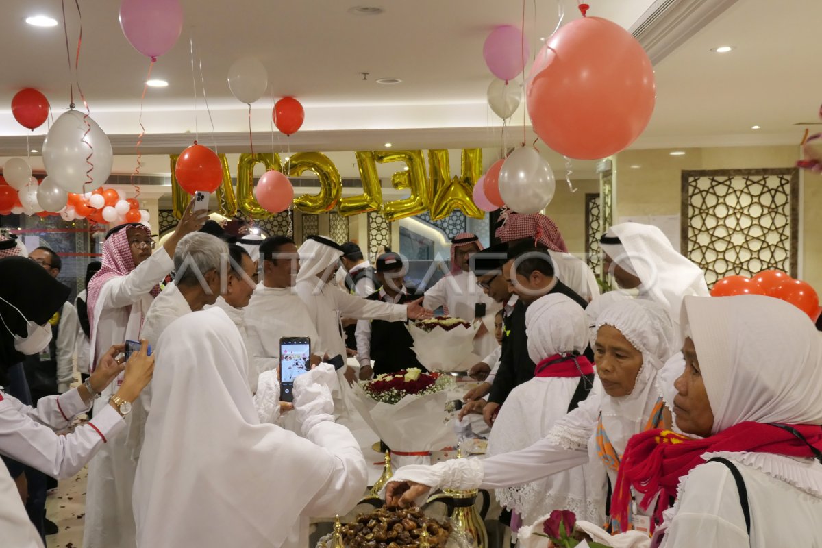 Kedatangan jamaah calon haji di Mekah