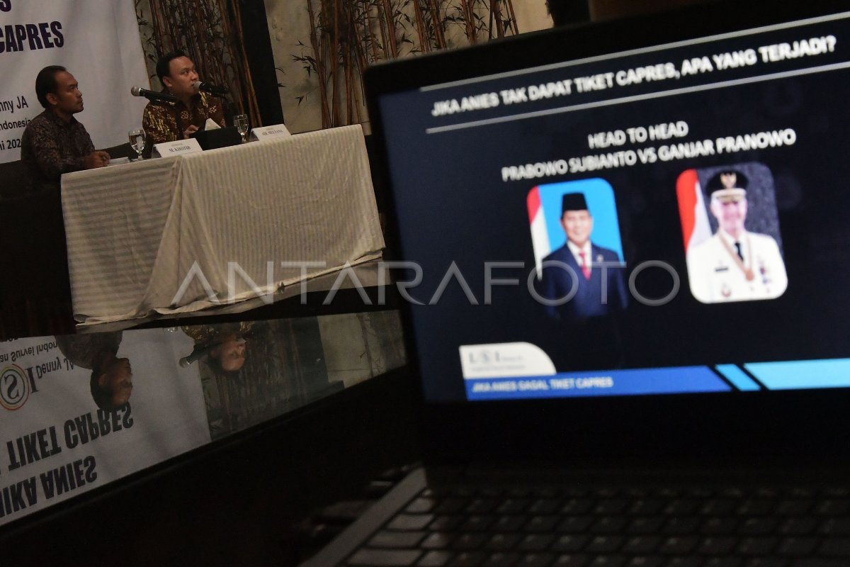 Rilis Survei Calon Presiden 2024 | ANTARA Foto