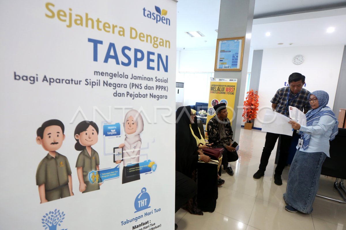 Peningkatan Layanan Digital Taspen Bagi ASN | ANTARA Foto