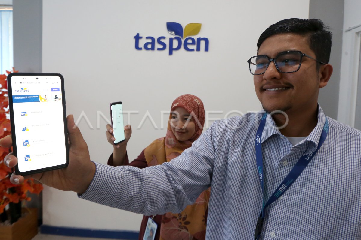 Peningkatan Layanan Digital Taspen Bagi ASN | ANTARA Foto