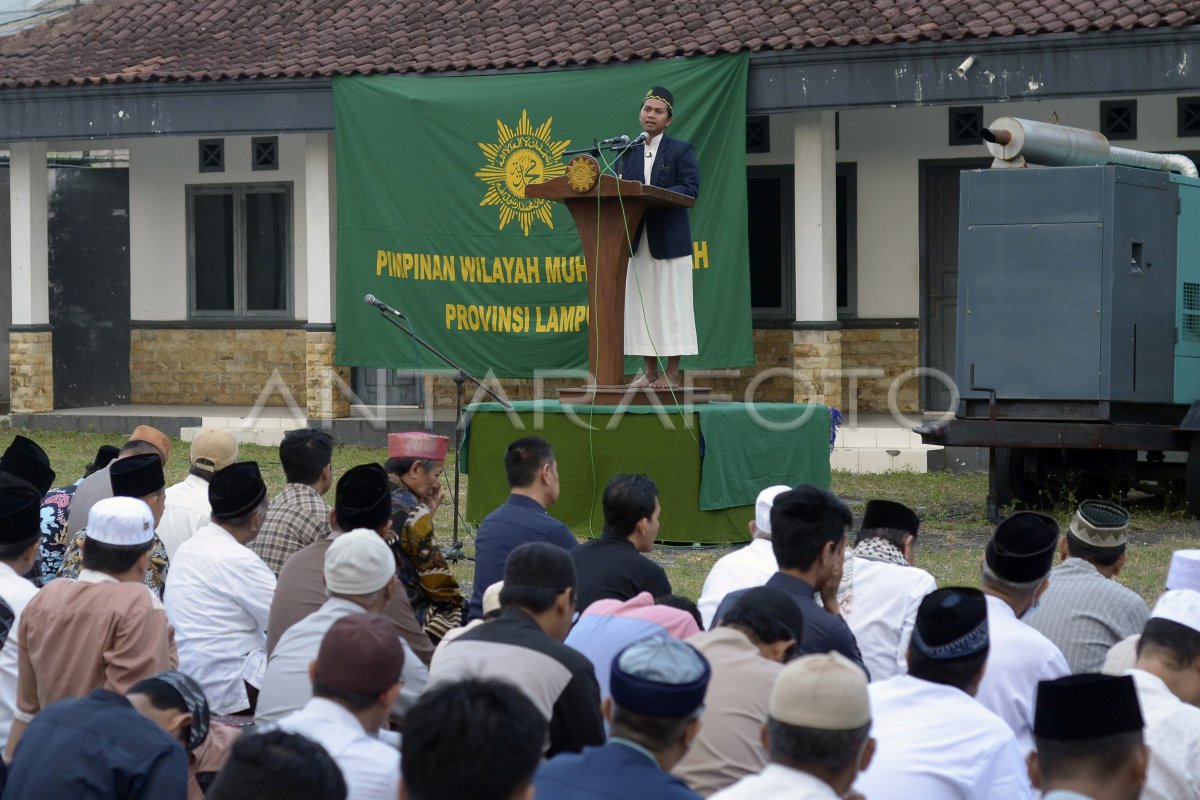 Sholat Idul Adha Muhammadiyah Lampung ANTARA Foto