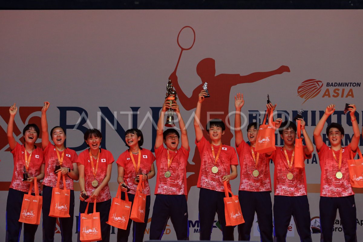 Jepang juara beregu campuran Badminton Asia Junior Championships