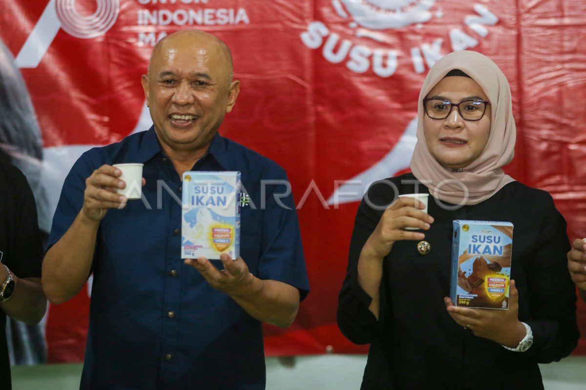 Peluncuran Produk Susu Ikan | ANTARA Foto