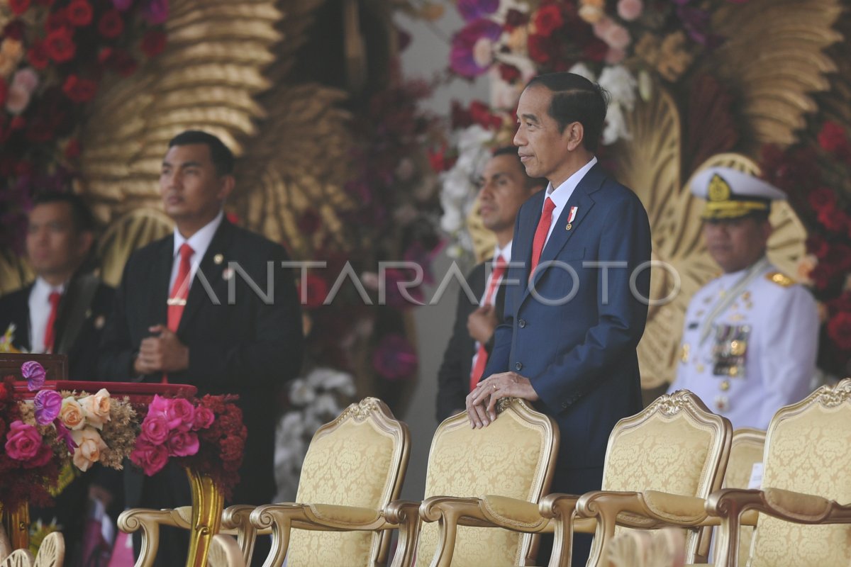 Upacara Penurunan Bendera Hut Ke 78 Ri Antara Foto 7333