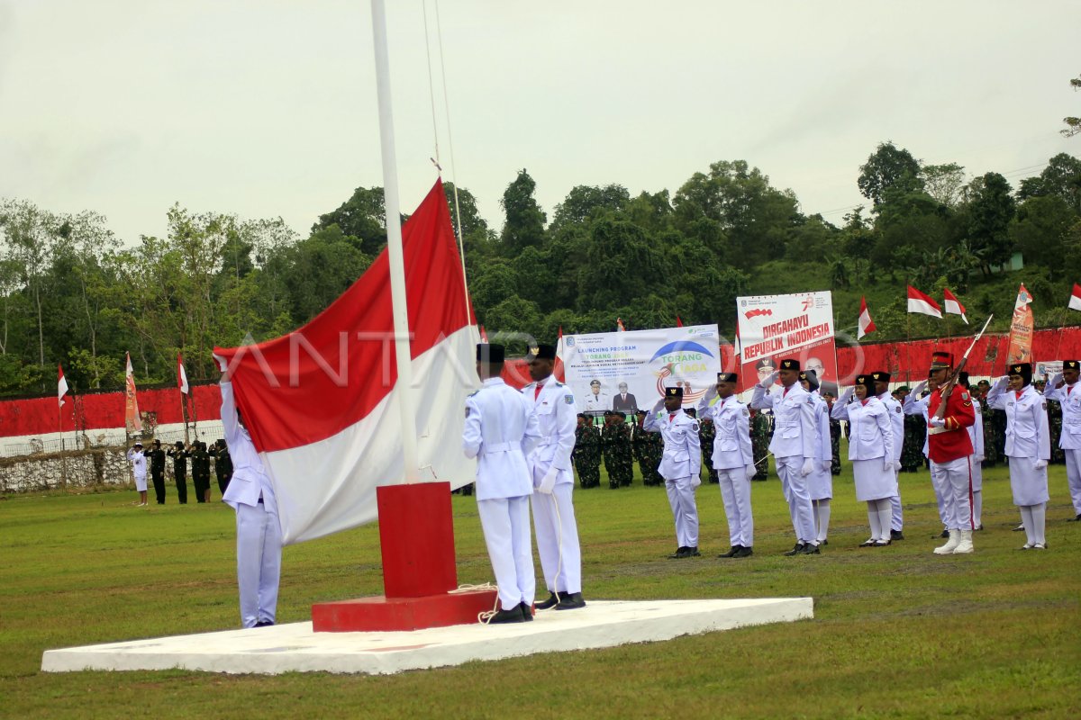 Upacara peringatan HUT RI di Papua Barat Daya