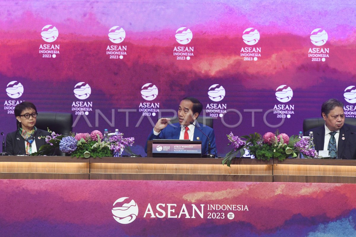 Konferensi pers penutupan KTT ke-43 ASEAN 2023