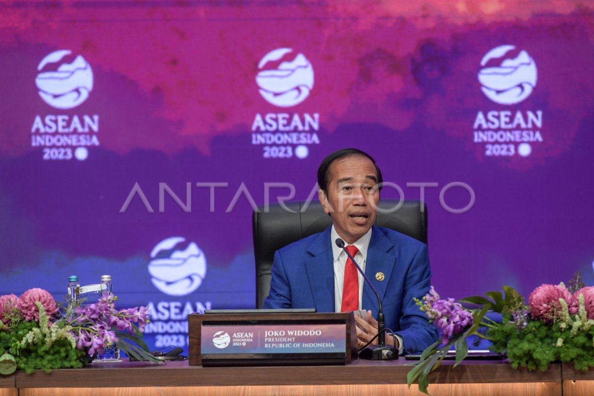 Konferensi Pers Penutupan KTT Ke-43 ASEAN 2023 | ANTARA Foto